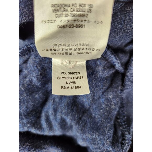 Patagonia Organic Cotton Diamond Quilt Snap-T Pullover Blue Sweater Men's Size S - Picture 7 of 13